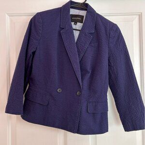 Banana Republic Cropped Blazer, Navy, Barely Worn